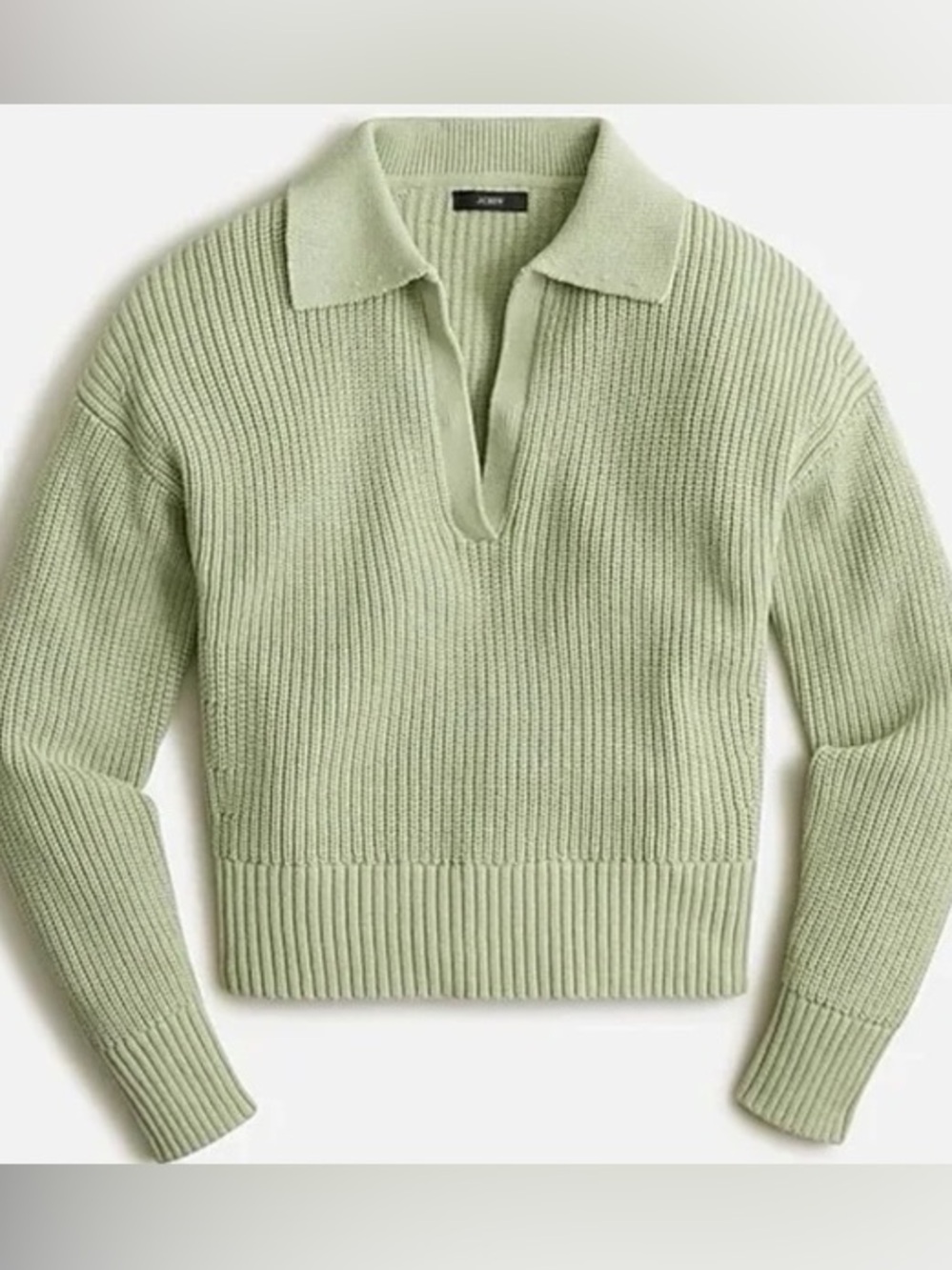 J. Crew Collared Cotton Beach Sweater | Size M